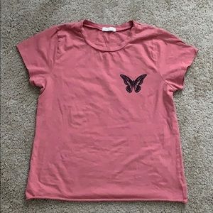 Pink Butterfly Shirt